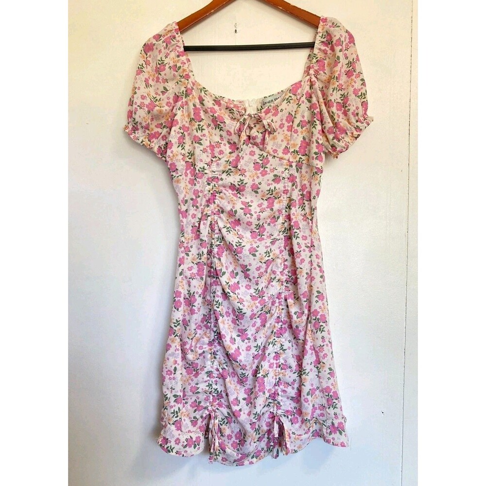 Almost Famous Dress Womens L Floral Boho Festival Cottagecore Prairie Spring